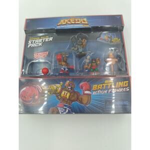 Akedo Ultimate Arcade Warriors Starter Pack Mini Battling Action Figures New